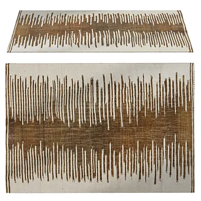 Abstract Brown Moroccan Rug