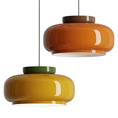 Jenkins Contemporary Disc Glass Pendant Light