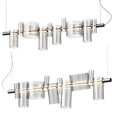 Oluce Dancing Glass Pendant Lamp