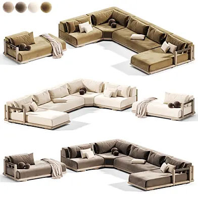 Garden Furniture Modular Sofa by SNOC Caleo Collection Outdoor