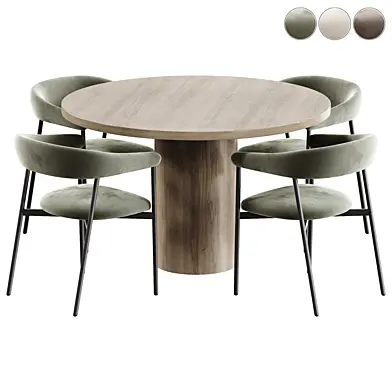 Toko Chair and Round Dining Table