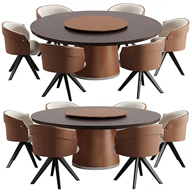 Flexform Enn Ozzy table chair