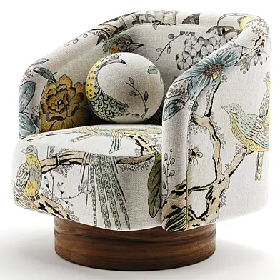 Contemporary Barrel Armchair