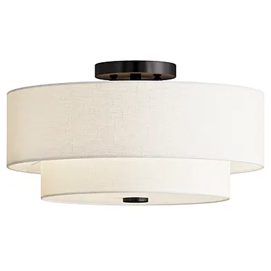 Fabric Semi Flush Mount