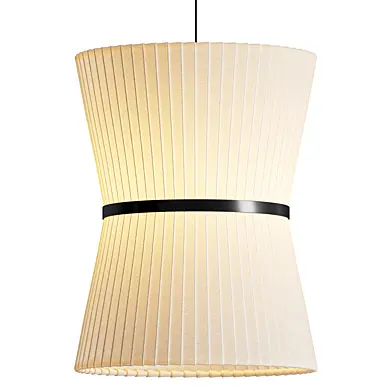 Boho 2 Tier White Fabric Drum Pendant Light