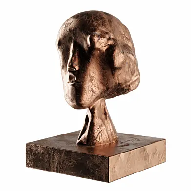 Head Bronze Sculpture by Alberto Giacometti