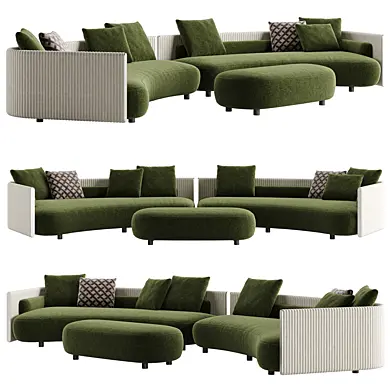 Bezier Cord Outdoor Sofa by Minotti