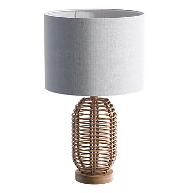 Arcola Bedside Rattan Table Lamp