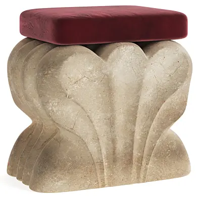 Antique pouf