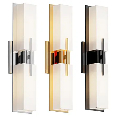 Burnished Brass Modern Bath Light