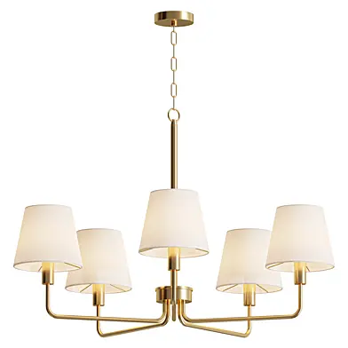 Farmhouse Gold Chandelier