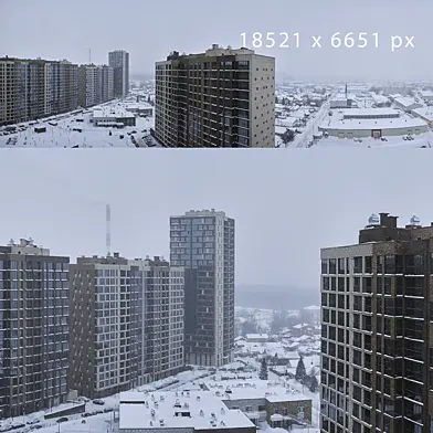 Зима.Снегопад .Казань.