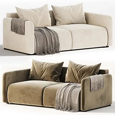 Straight sofa Kartos Velvet by divan