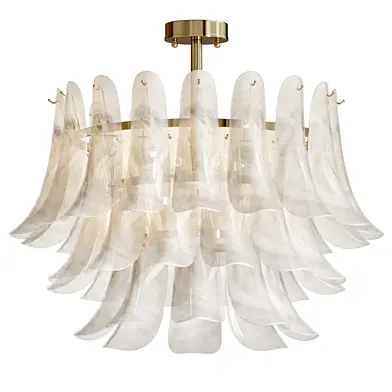 Crystal Feathers 9 Chandelier