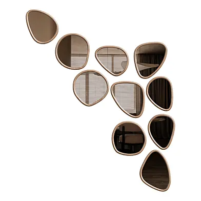 Organic Shapes Mirror Set