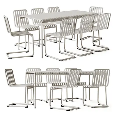 Palissade Table and Cantilever Chair by Hay