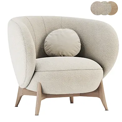 Armchair Tilar Textile Beige