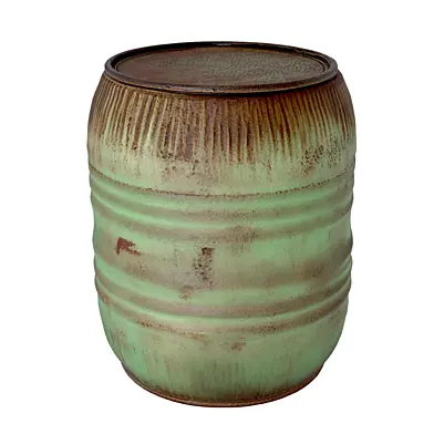 Vintage Iron Grain Barrel