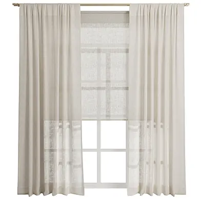 Curtain 146/ шторы лен