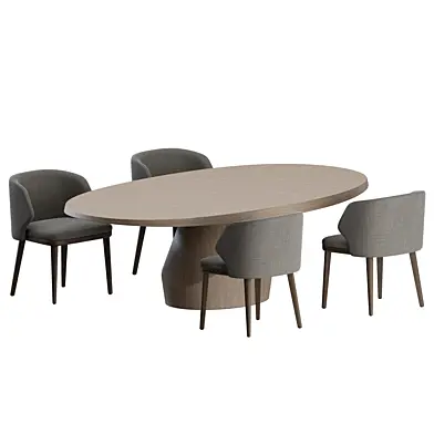 Lum Chair Yab Table by Collection Particuliere
