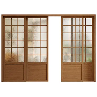 Sliding Glass Wood Door 06