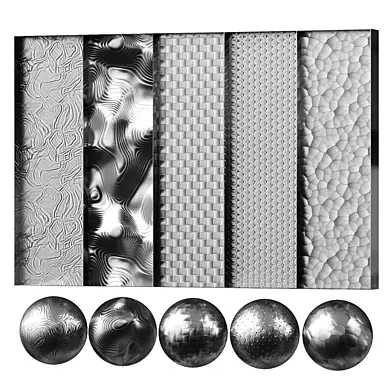Stainless Steel Texture Material Set 4
