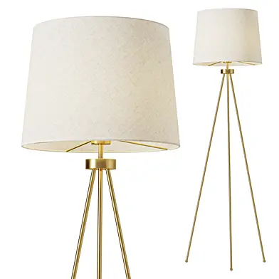 Tristan Brass Tripod Floor Lamp