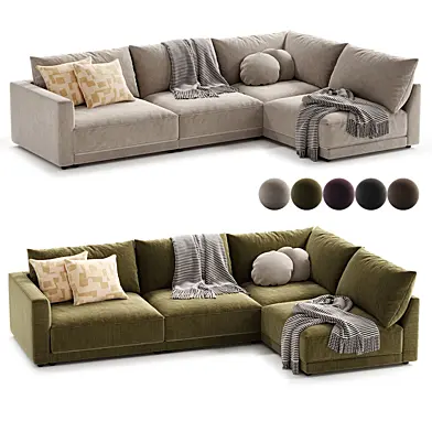 Soft Spot 4 Piece Modular Sectional Right