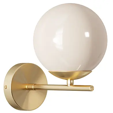 Atlanta wall lamp made of opal glass Westwing Collection