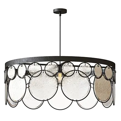 Recycled Glass Round Chandelier