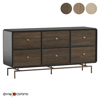 Petika Chest of Drawer Console 3 Drawer