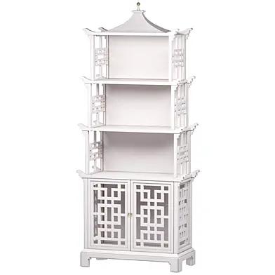 Стеллаж Белая Пагода Bungalow 5 Pagoda White Wood