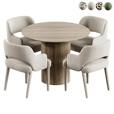 Miss Mask Chair and Type D Dining Table