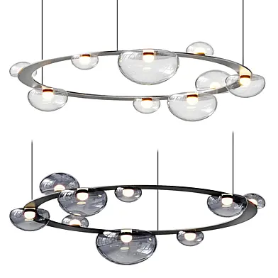 Dew drops circle chandelier