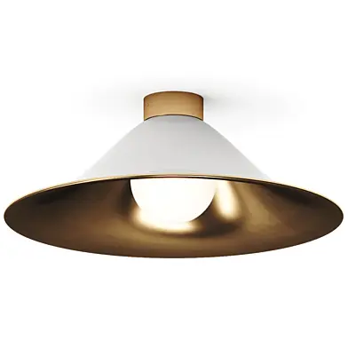 Tens White Enamel Ceiling Lamp