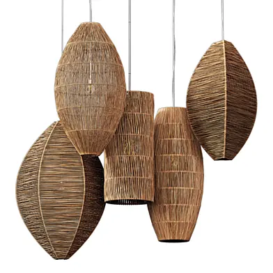 Lamp wicker collection n1