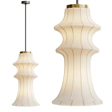 Japandi Style Fabric Pendant Lamp