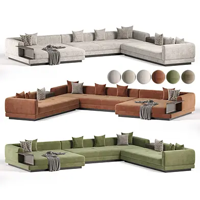 Pioneer Minimalist Italian Style Genuine Leather Sofa