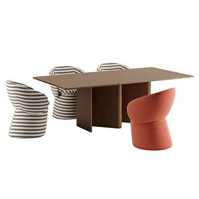 Nami dining table rectangular by Miniforms