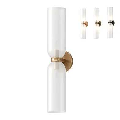 Velato Pewter and Glass Wall Sconce Light
