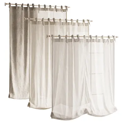 Tie Top Linen Roman Shade