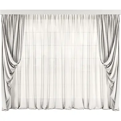 MI Silk and Cotton Curtain Set 132