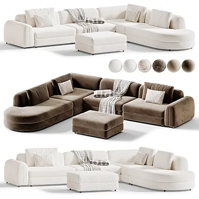 Arflex EDO curved Sofa 05
