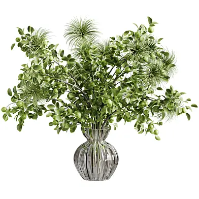 Spherical Bouquet in a Glass Bottle 171