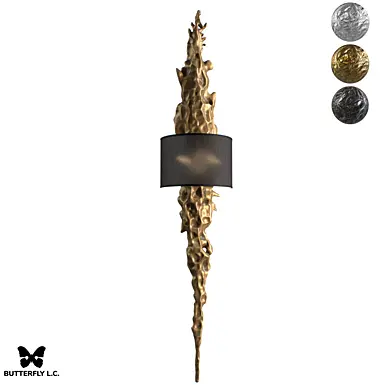 OM Butterfly L.C. Бра Coral Long Brass/Graphite/Silver Black