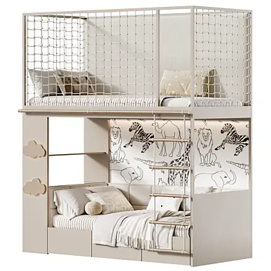 Двухъярусная детская кровать Kids bedroom 07