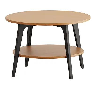 VASAGLE MAEZO Collection Round Coffee Table