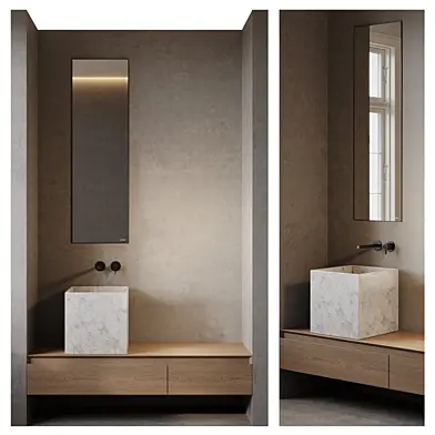 Antonio Lupi Panta Rei + Nabatei Vanity Unit Set 1