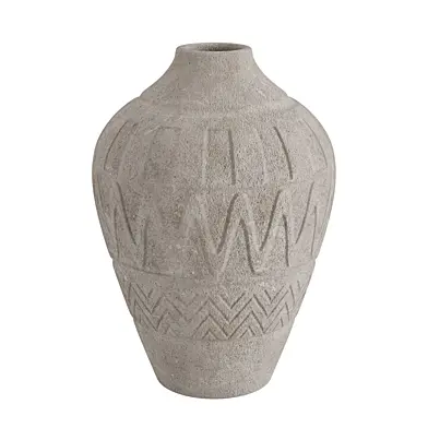 Granite Grey Stone Vase