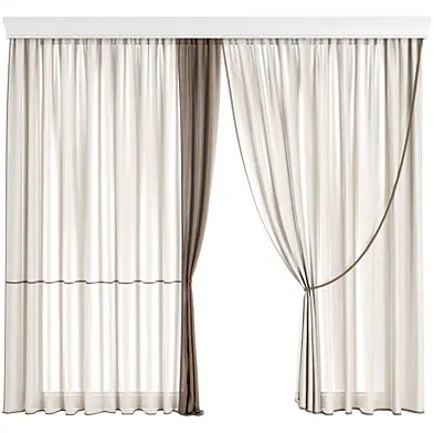 MI Silk and Cotton Curtain Set 135